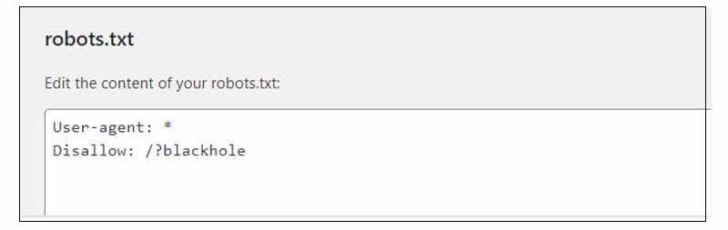Add the Robots Rules to your robots.txt file