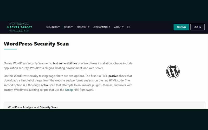 WordPress Security Scan